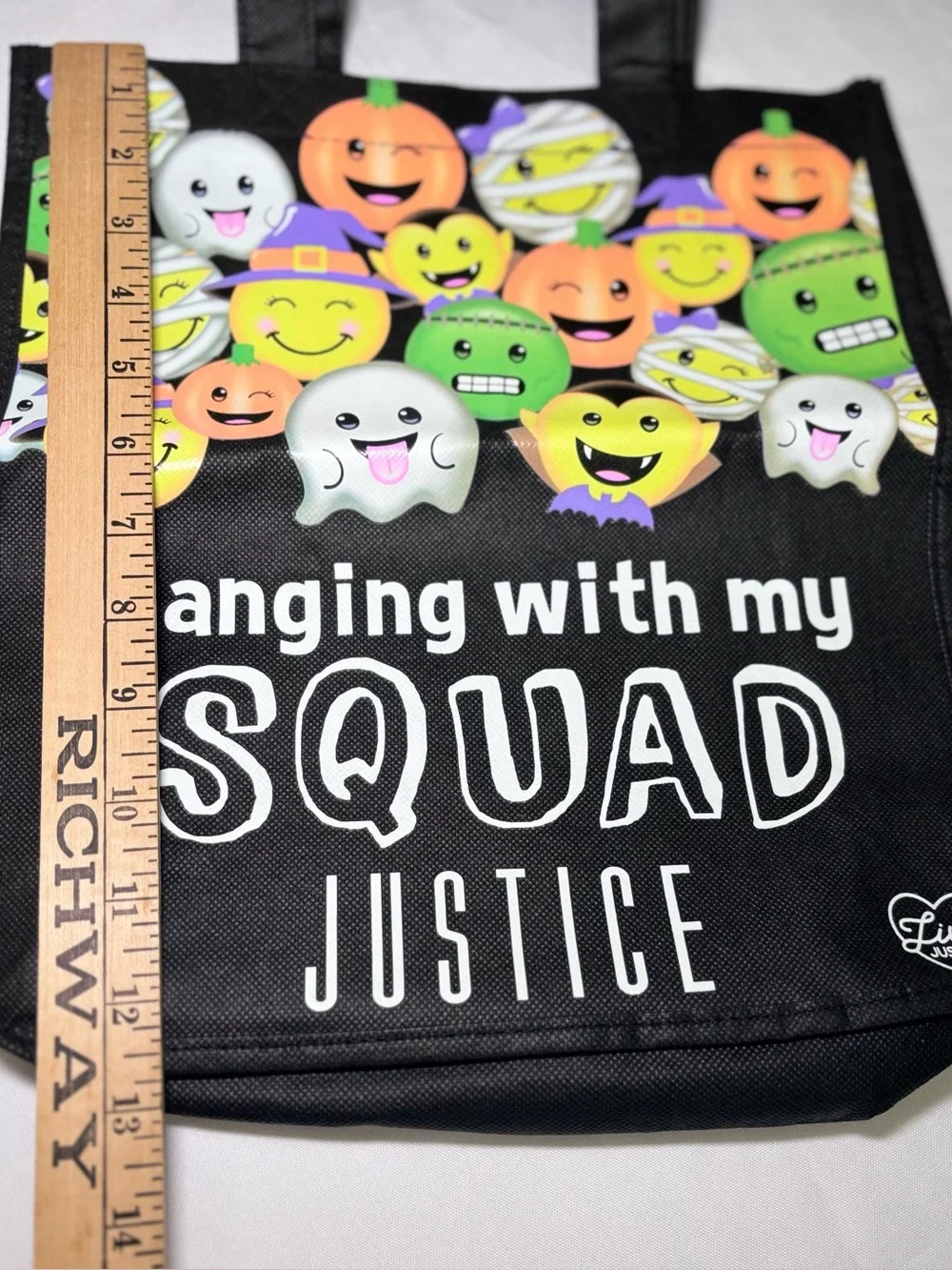 Justice Halloween Hanging With My Squad Truck or Treat Bag/Tote 🎃👻